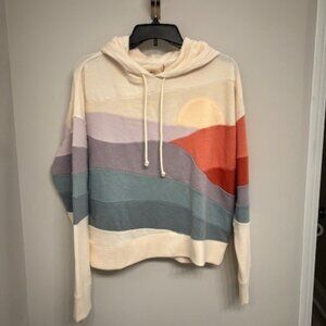 Faherty Soleil Hoodie Canyon Haze Large